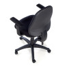 silla giratoria negro eco con brazos tela 8