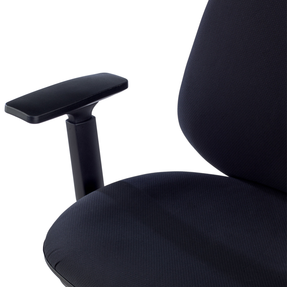 silla giratoria negro eco con brazos tela 9