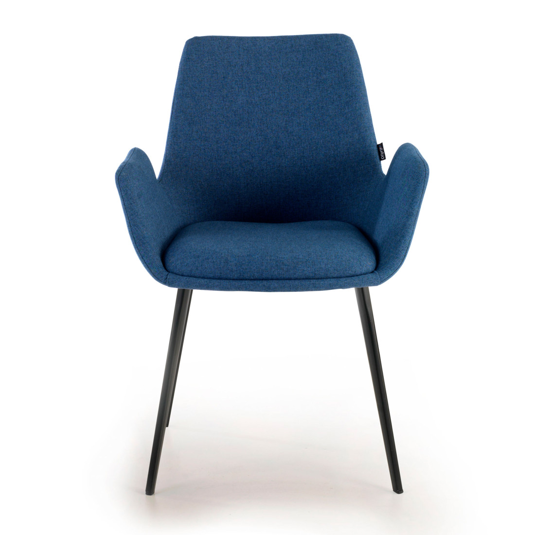 silla confidente azul elodie 4 patas tela 3