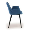 silla confidente azul elodie 4 patas tela 7