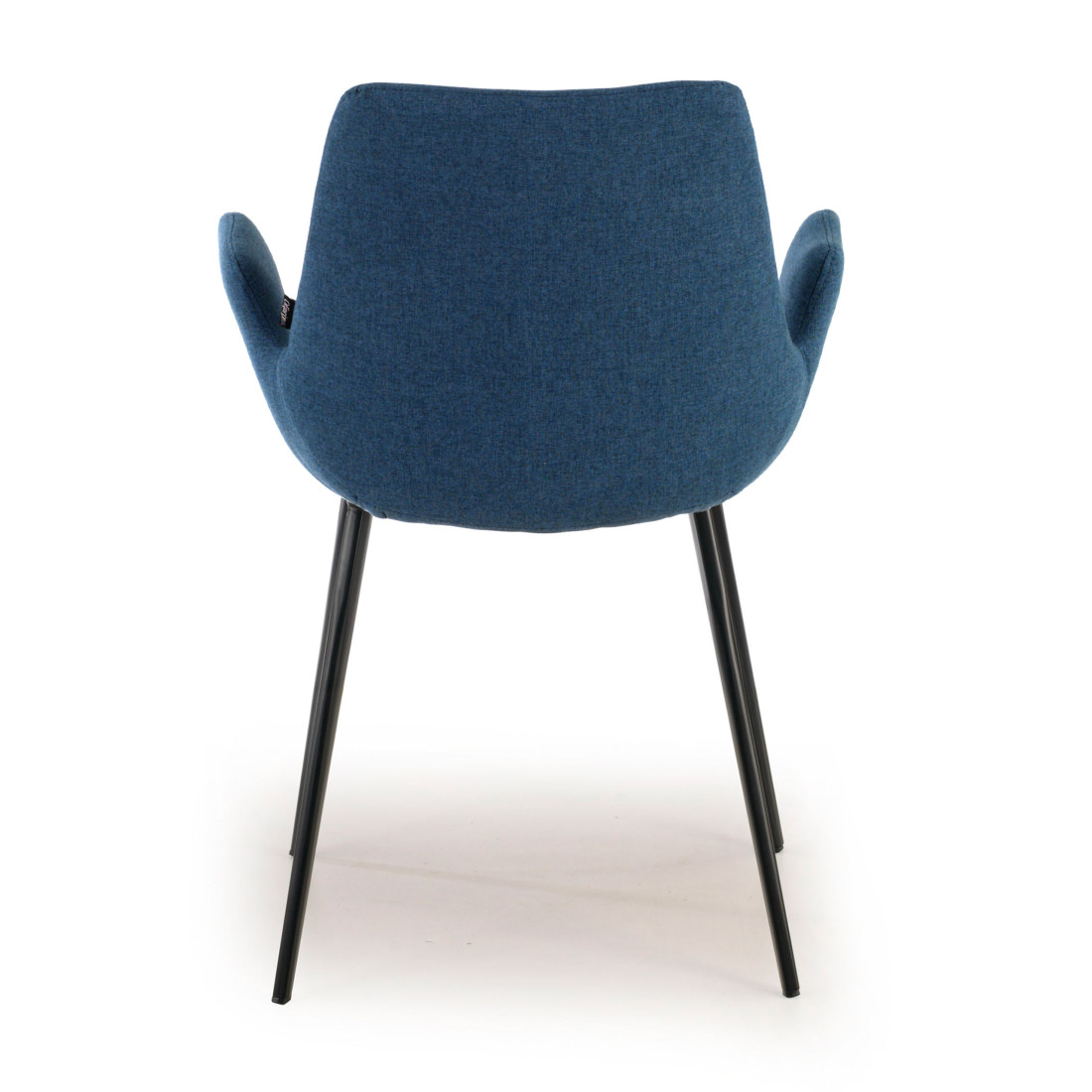 silla confidente azul elodie 4 patas tela 5