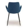 silla confidente azul elodie 4 patas tela 5