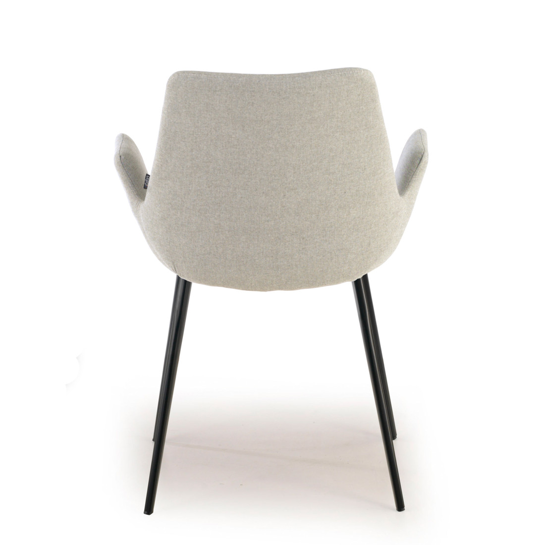 silla confidente gris elodie 4 patas tela 6