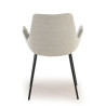 silla confidente gris elodie 4 patas tela 6