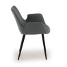 silla confidente antracita elodie 4 patas tela 6