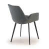 silla confidente antracita elodie 4 patas tela 7