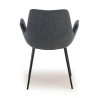 silla confidente antracita elodie 4 patas tela 4