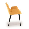 silla confidente amarillo elodie 4 patas tela 5