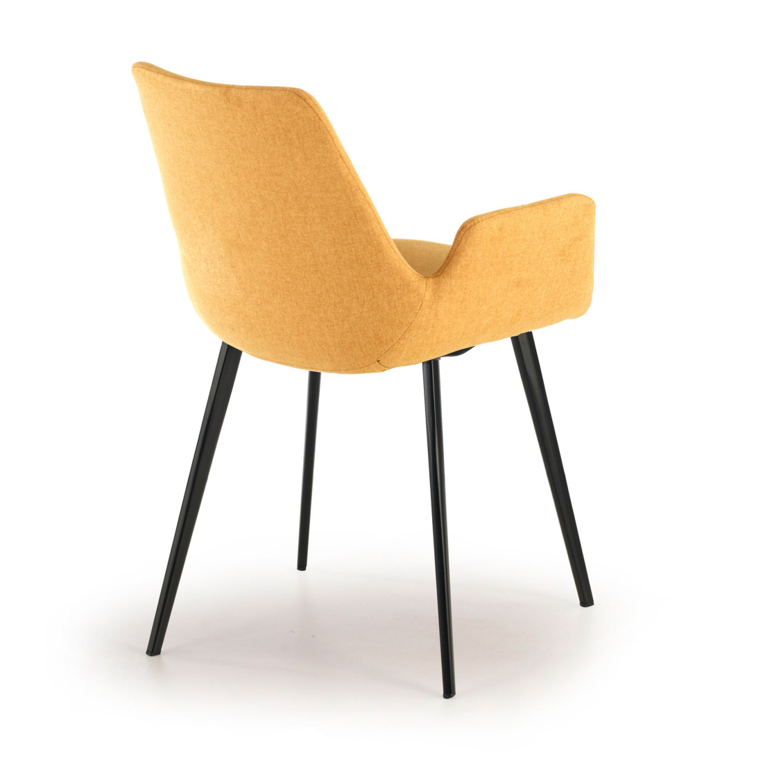 silla confidente amarillo elodie 4 patas tela 6