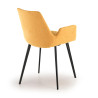 silla confidente amarillo elodie 4 patas tela 6