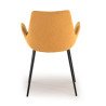 silla confidente amarillo elodie 4 patas tela 4