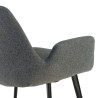 silla confidente antracita elodie 4 patas tela 5