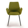 silla confidente verde elodie 4 patas tela 3