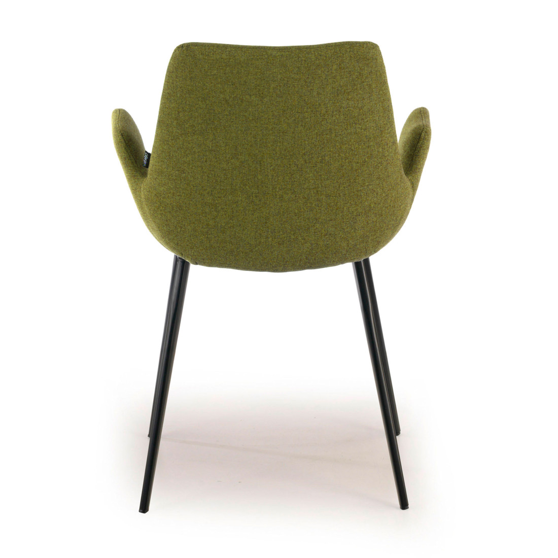 silla confidente verde elodie 4 patas tela 4
