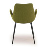 silla confidente verde elodie 4 patas tela 4