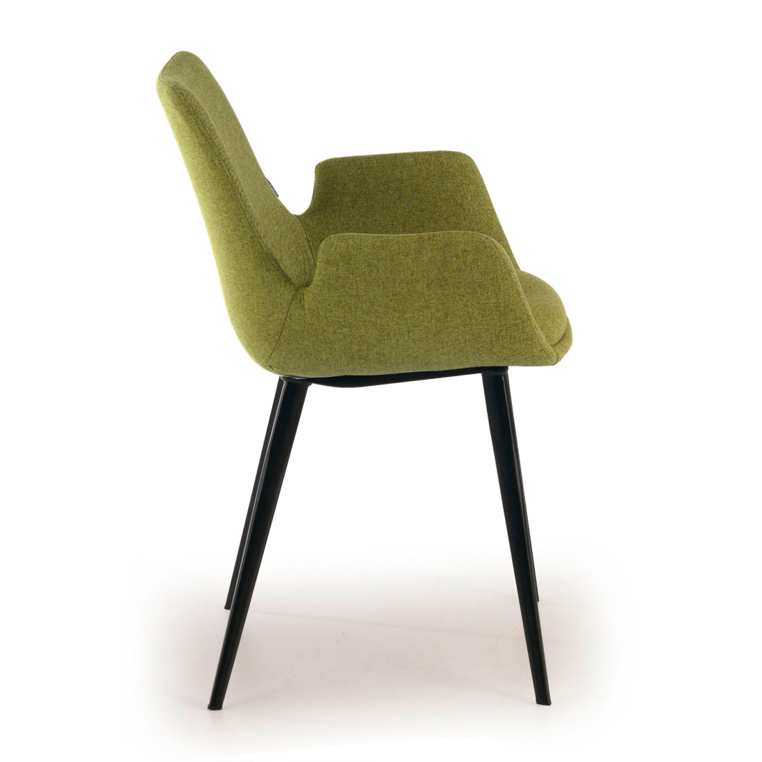 silla confidente verde elodie 4 patas tela 6