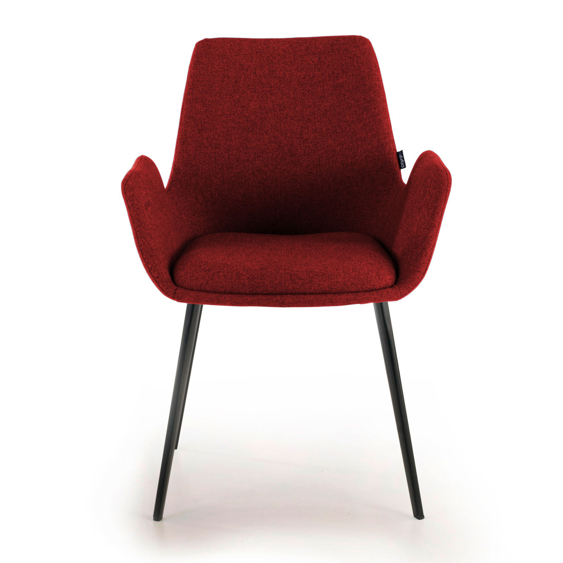 silla confidente rojo elodie 4 patas tela 3