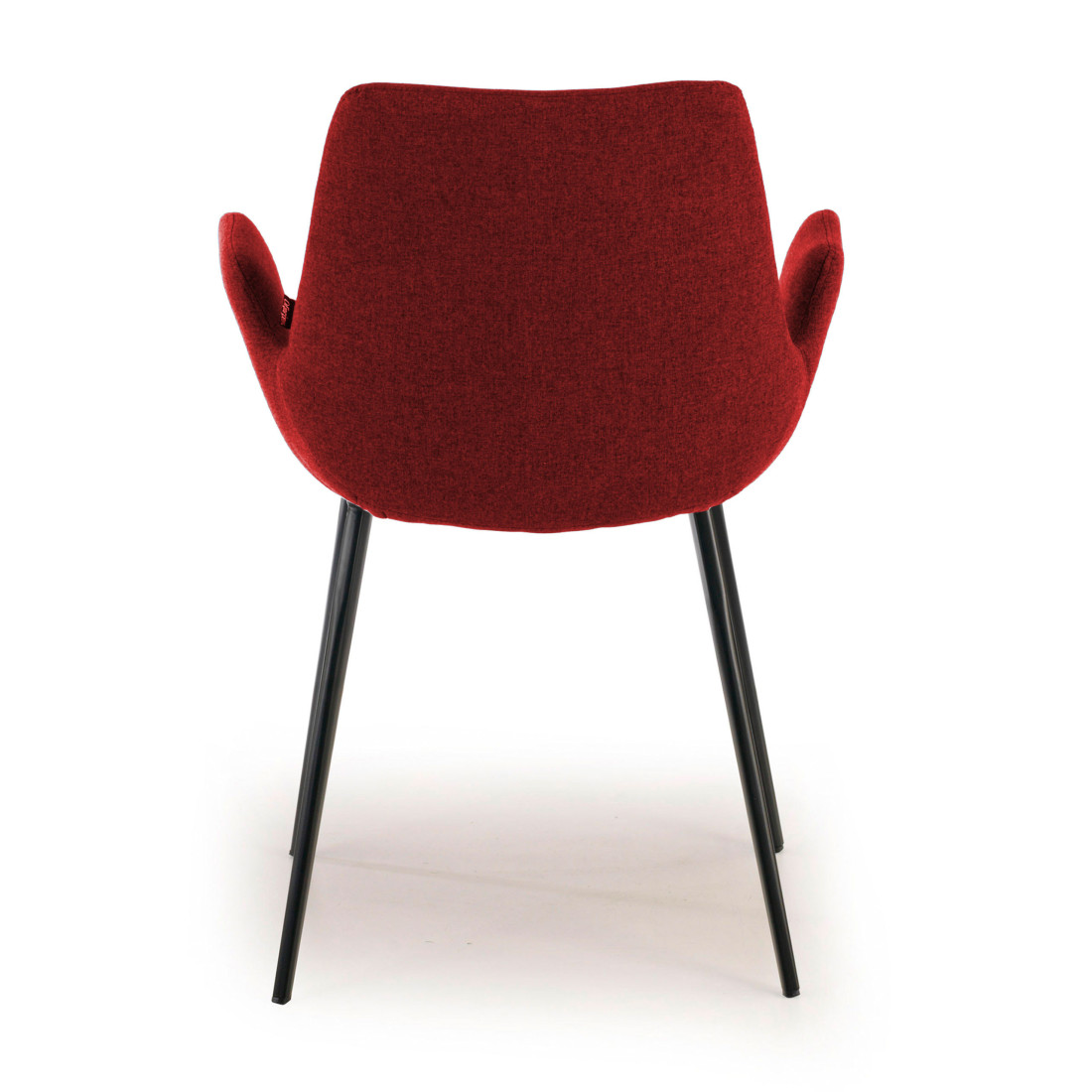 silla confidente rojo elodie 4 patas tela 4