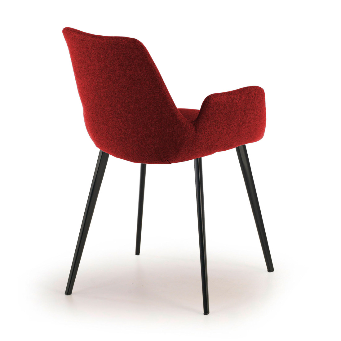 silla confidente rojo elodie 4 patas tela 5