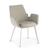Silla Reuniones Elodie, gran acolchado, estructura giratoria
