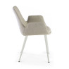 silla confidente gris elodie 4 patas tela 4