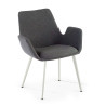 Silla Giratoria Elodie, estructura con ruedas