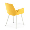silla confidente amarillo elodie 4 patas tela 5