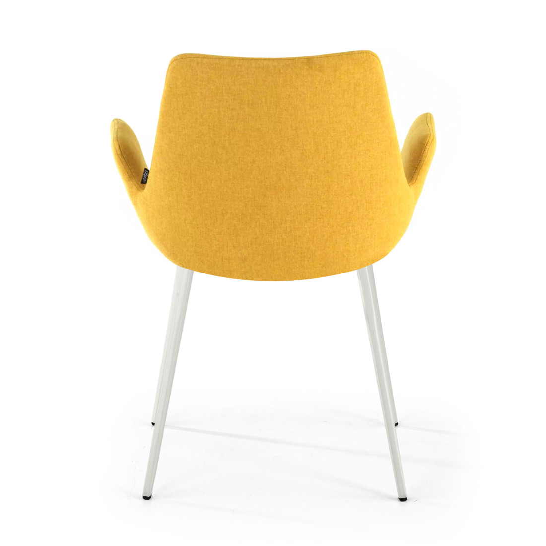 silla confidente amarillo elodie 4 patas tela 6