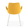 silla confidente amarillo elodie 4 patas tela 6