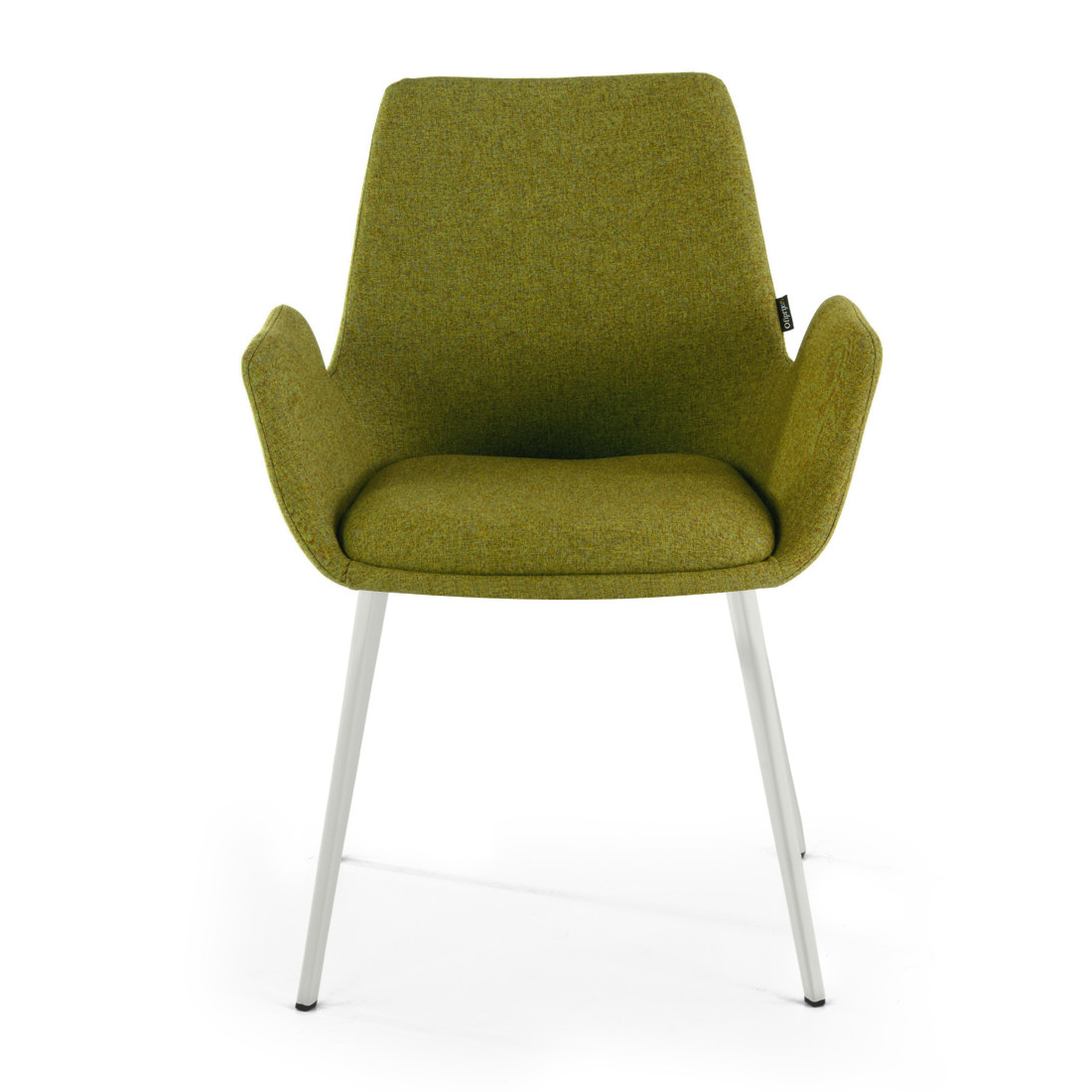 silla confidente verde elodie 4 patas tela 3