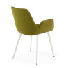 silla confidente verde elodie 4 patas tela 5