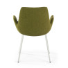silla confidente verde elodie 4 patas tela 6