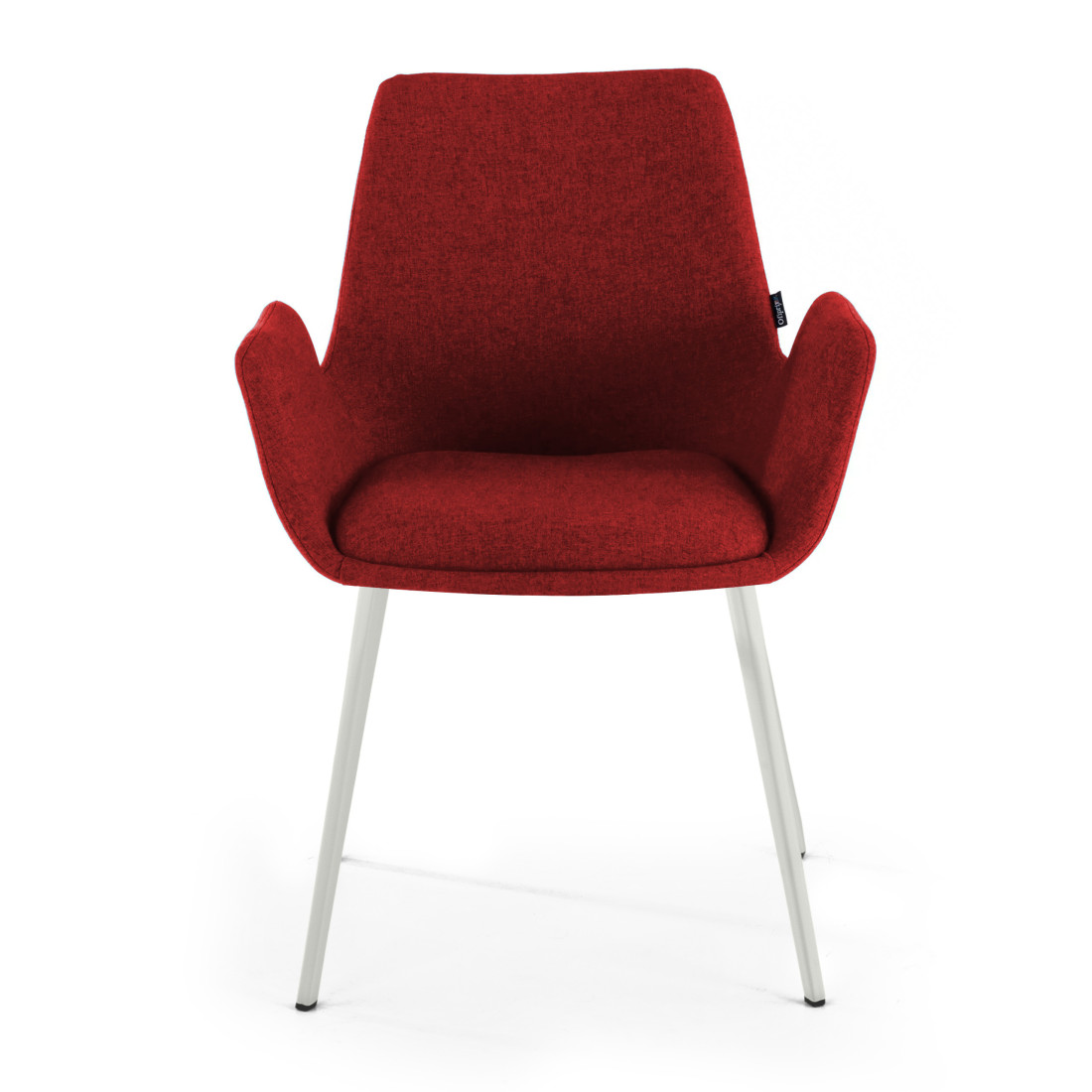 silla confidente rojo elodie 4 patas tela 3
