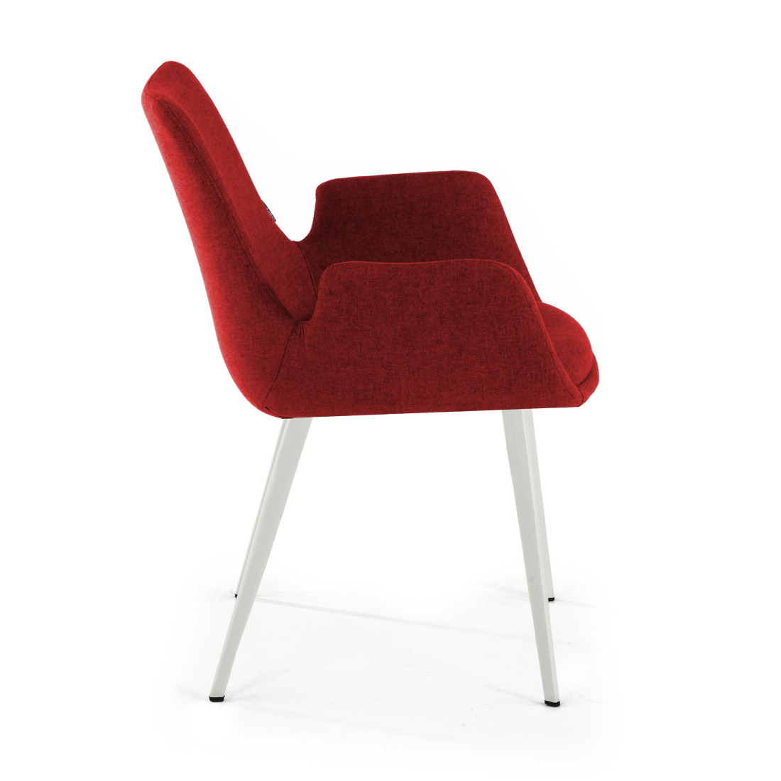 silla confidente rojo elodie 4 patas tela 4