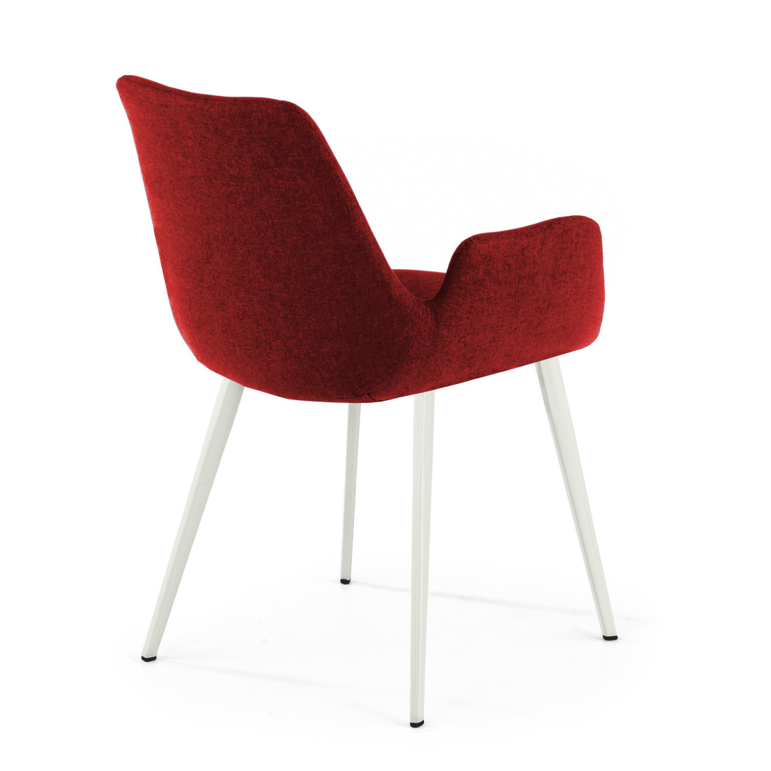 silla confidente rojo elodie 4 patas tela 5