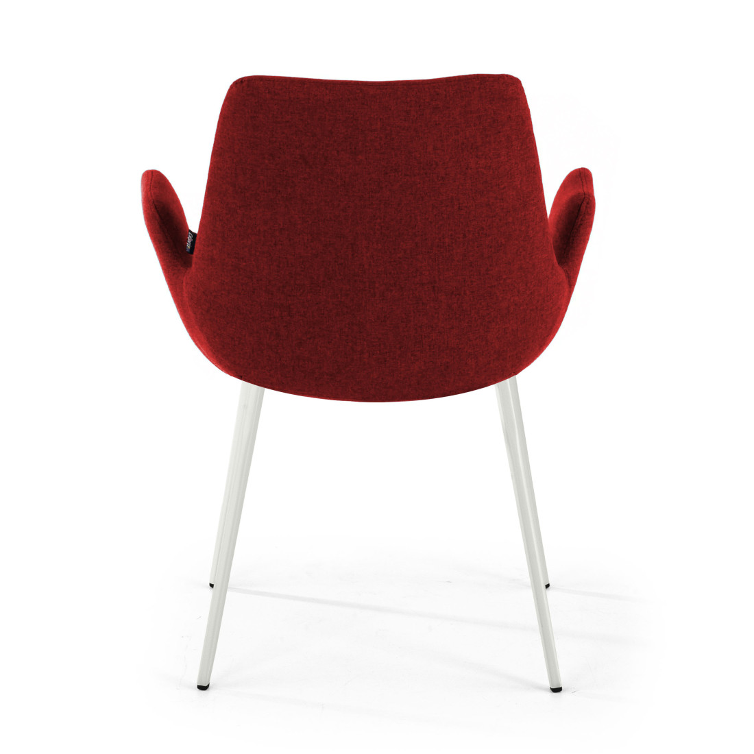 silla confidente rojo elodie 4 patas tela 6