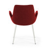 silla confidente rojo elodie 4 patas tela 6