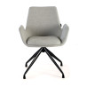silla confidente gris elodie giratoria tela 3