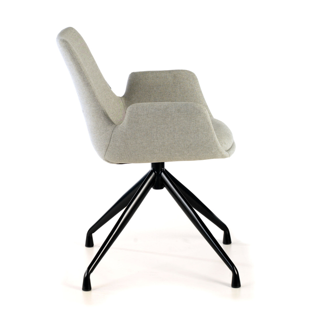 silla confidente gris elodie giratoria tela 7