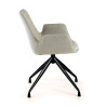 silla confidente gris elodie giratoria tela 7