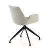 silla confidente gris elodie giratoria tela 6