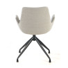 silla confidente gris elodie giratoria tela 8