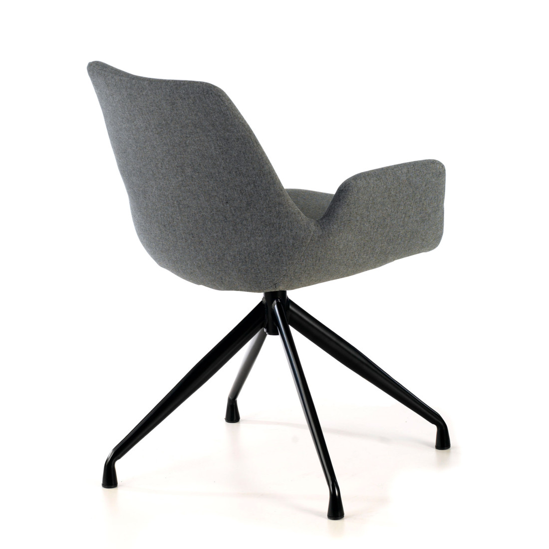 silla confidente antracita elodie giratoria tela 7