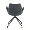 silla confidente antracita elodie giratoria tela 8