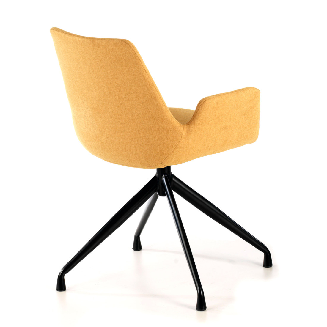silla confidente amarillo elodie giratoria tela 5