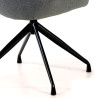 silla confidente antracita elodie giratoria tela 5