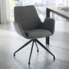silla confidente antracita elodie giratoria tela 2