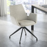 silla confidente gris elodie giratoria tela 2