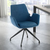 silla confidente azul elodie giratoria tela 2