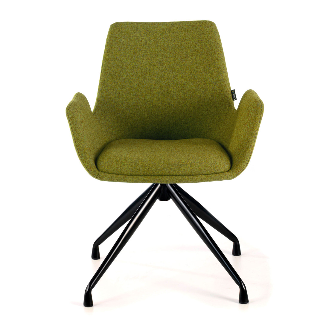 silla confidente verde elodie giratoria tela 3